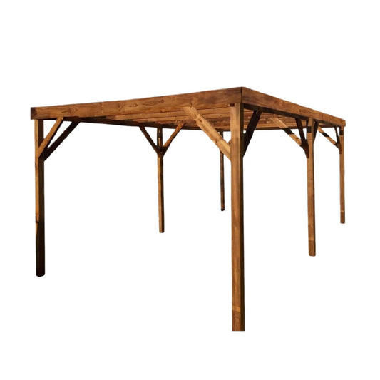 Wooden Pergola for Outdoor Shade Structure - 300 x 300 x 250