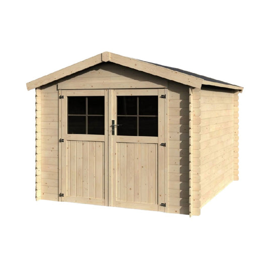 Garden Storage Shed for Outdoor Use in Untreated Wood - 200 x 150 x 180